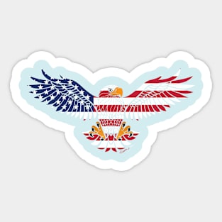 American Flag Eagle Sticker